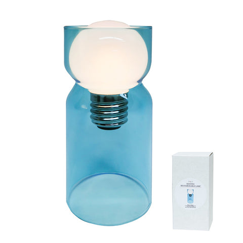 Blue Glass Recharge Bulb Vase