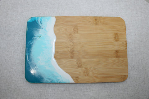 Small Resin Cheese Board - Teal