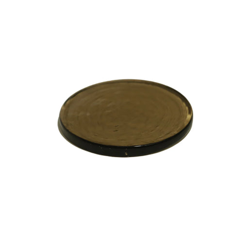 Hammered Glass Coasters set of 2 - Amber