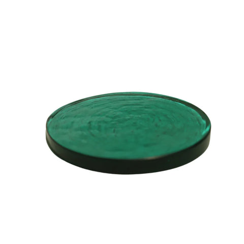 Hammered Glass Coasters set of 2 - Green