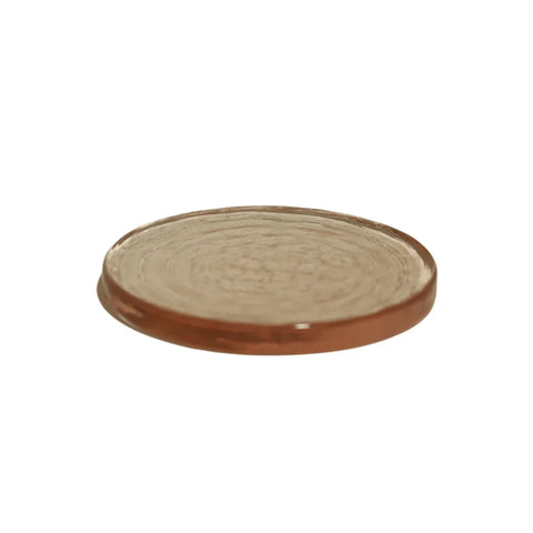 Hammered Glass Coasters set of 2 - Blush Pink