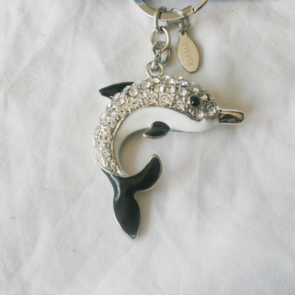 Black Dolphin Key Ring