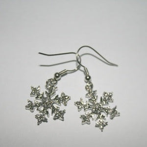 Drop Bling Snowflake earrings - SE031 - pack of 5