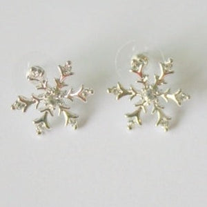 Silver Snowflake earrings - SE106 - pack of 5