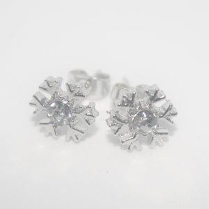 Snowflake Earrings single stone - SE431 - pack of 5