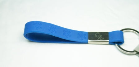 Silicon Keyring Snowboarder Blue - pack of 10- SKRP155