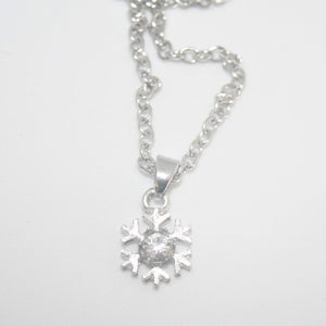 Small Snowflake pendant  - SN429 - pack of 5