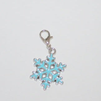 Blue Snowflake Charm - SC275 - pack of 5